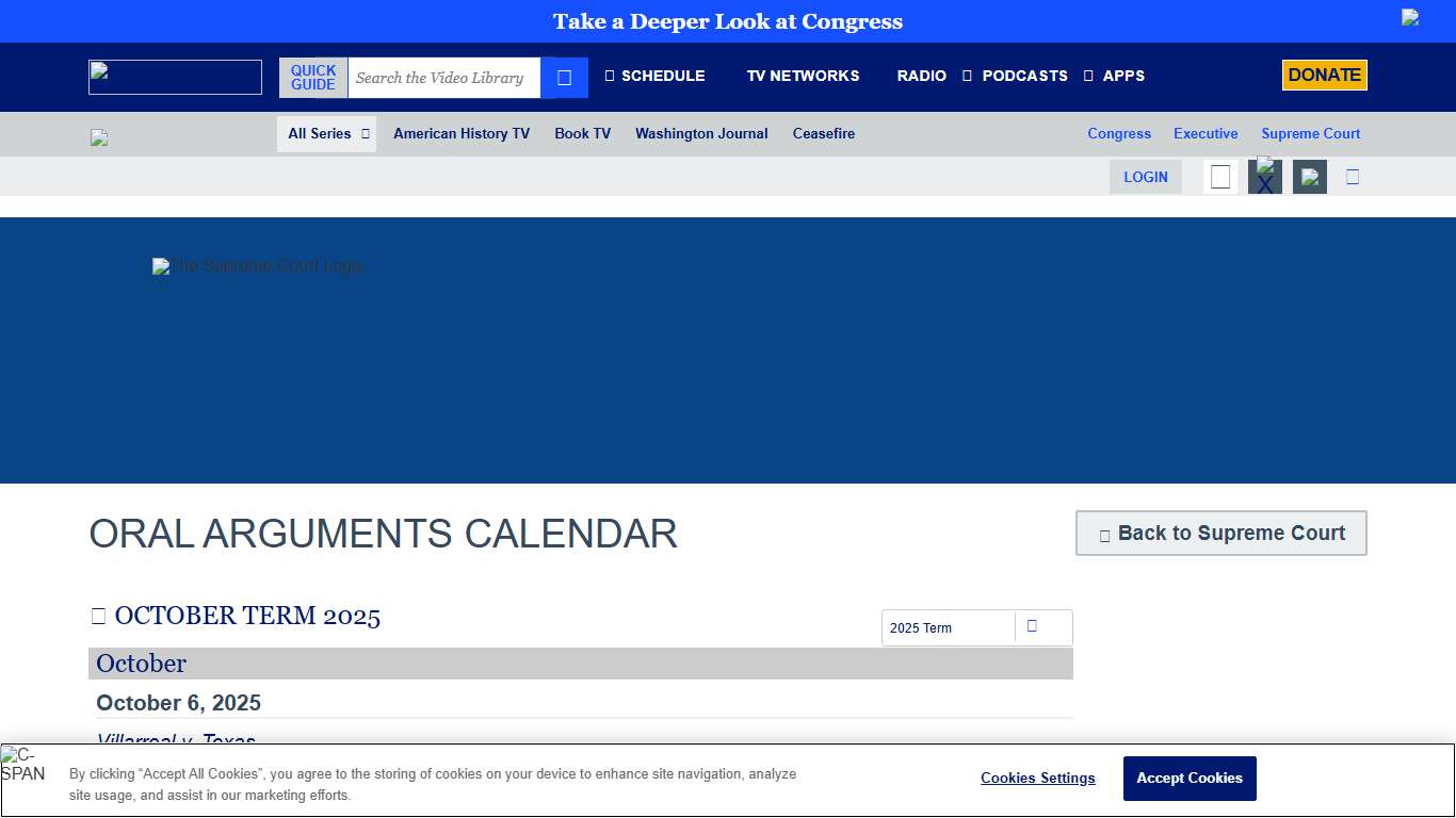 The U.S. Supreme Court on C-SPAN Video C-SPAN.org C-SPAN.org